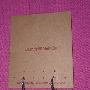 Brandy Melville Mini Silver Infinity Hoop Earings